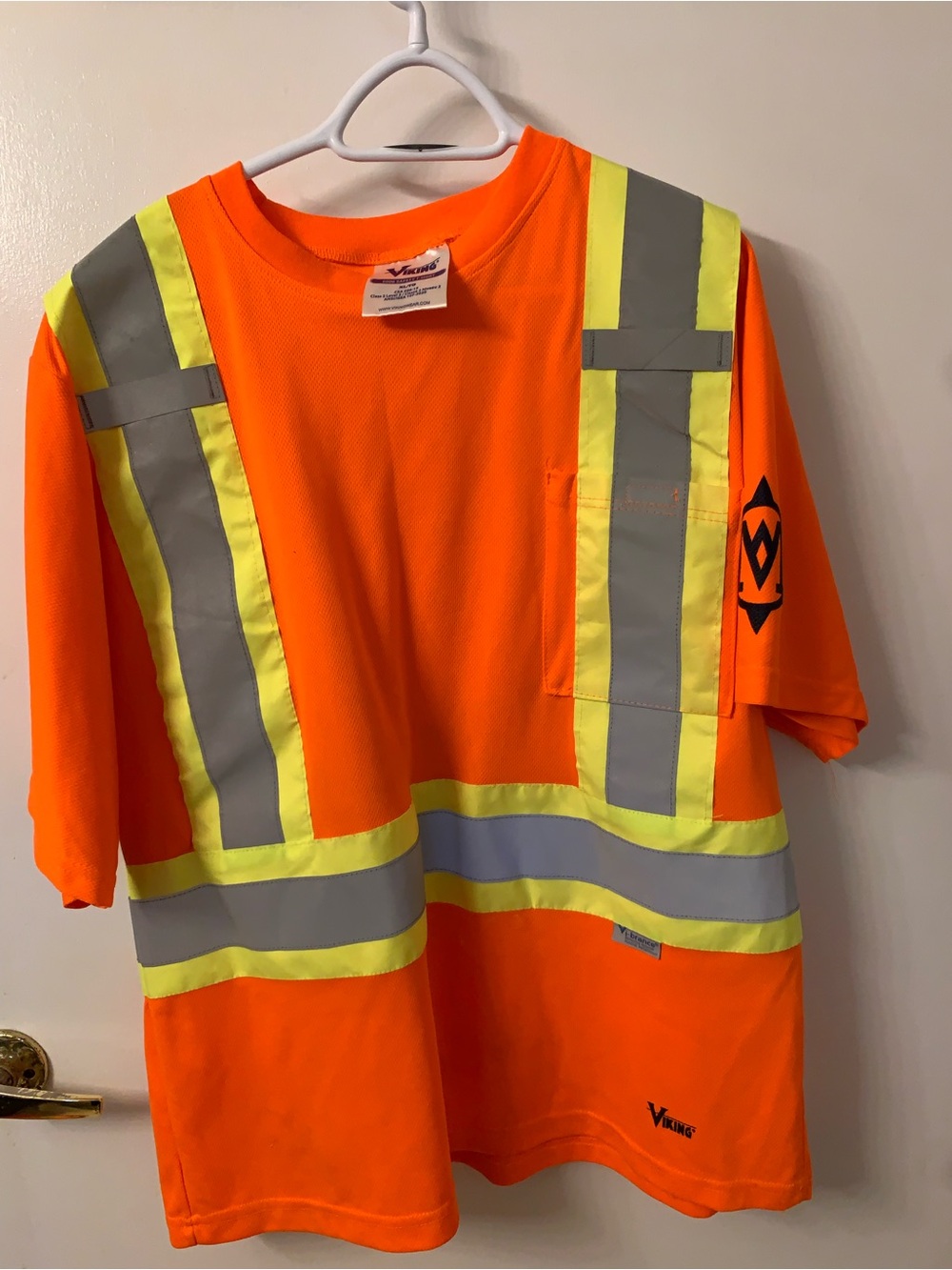 High-Visibility Orange Short Sleeve Safety Tee - Viking